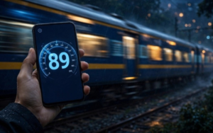 How to check train speed on mobile with GPS